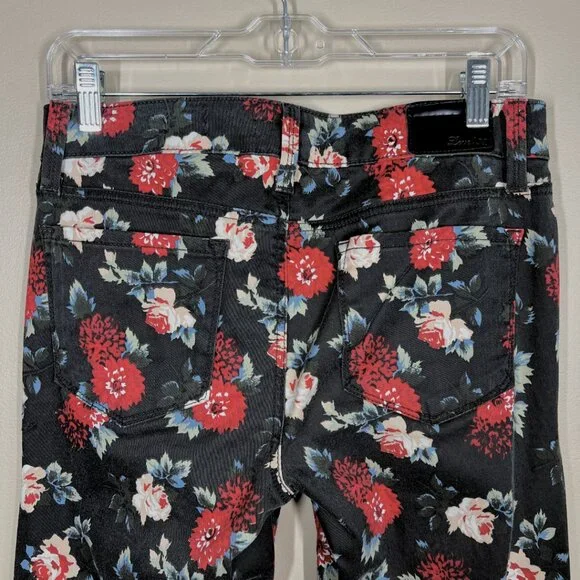 Level 99 Liza Skinny Floral Print Jeans • Size 28 - Picture 5 of 8